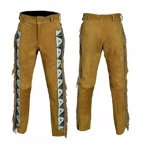 <b>Top</b> Quality Low Price Suede Leather Pants <b>Fringe</b> Material Leather Comfortable And Simple Look Good Design Online Sale - Product Image 6