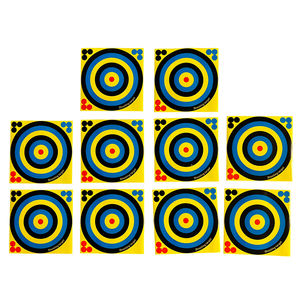 10 Pezzi Bersagli Fluorescenti Verdi Reattivi per Tiro <span class=keywords><strong>al</strong></span> <span class=keywords><strong>Bersaglio</strong></span>, Adesivi per Bersagli da 8 Pollici - Product Image 3