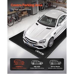Tappetino Antiscivolo in PVC per Garage 7 ft x 16 ft, Resistente e Impermeabile con Tergivetro per Pulizia, Tappeto di Contenimento per Auto - Product Image 2