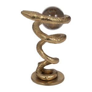 Escultura de serpiente de metal hecha a mano para decoración contemporánea del hogar y exhibición de regalos de alta calidad - Product Image 3