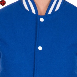 Veste universitaire pour femme, col montant, style Letterman, boutonnée, manches longues, pour tenue décontractée ou campus - Product Image 3