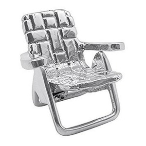 Anneaux de serviette en métal argenté pour chaise de plage, décoration de table originale pour mariage et dîner - Product Image 3