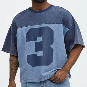 Heavyweight Streetwear Plus Size Men's <b>Tshirts</b> with logo Custom logo Printed - Product Image 4