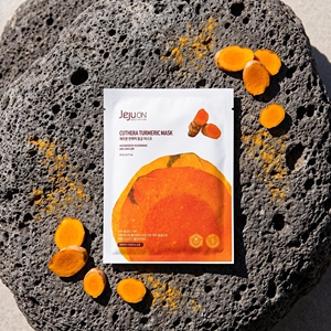 Mascarilla Facial de Tencel con Cúrcuma de 4 Especies JEJUON, K-Beauty Coreana, Iluminadora, Hidratante, Antioxidante, Calmante, para Piel Sensible - Product Image 1