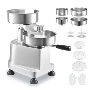 Pressa per Hamburger Professionale in Acciaio Inox, 3 Stampi Convertibili (4/5/6 Pollici) per Hamburger e Polpette di Salsiccia - Product Image 1