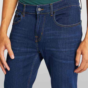 Pantalones vaqueros rasgados de estilo urbano para hombre, pantalones vaqueros holgados de algodón, pantalones largos informales - Product Image 3