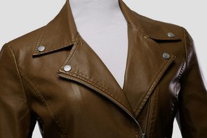 Dernier design, veste en cuir pour femme de haute qualité, fermeture éclair, nouveau style tendance, vestes pour femme authentiques - Product Image 4