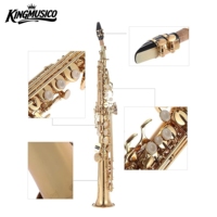 Bb Soprano Saxophone Brass Body with Case Mouthpiece and Accessories for Students