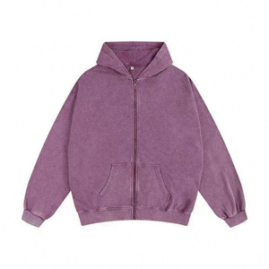 Men's Hooded Pullover Sweatshirt 100% Cotton French Terry Regular Fit Solid Color Casual Breathable Pocket 300g Autumn Wear - Product Image 4