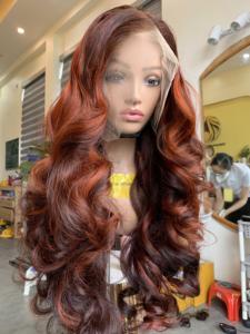 Pelucas de cabello humano virgen vietnamita estilo rizado extensiones de ondas naturales de doble dibujado con cierre transparente peluca Frontal venta - Product Image 4