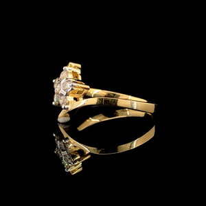 Anillo de Compromiso Clásico Certificado para Mujer, Oro Amarillo de 18K, 17 Diamantes Naturales de 0.25 CT, Corte Brillante Redondo, Certificado GGL - Product Image 1