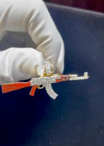 Colgante de Lujo para Hombre de Plata 925 con Baño de Oro de 18K, Estilo Hip Hop Iced Out, Joyería de Moda con Moissanita VVS - Product Image 4