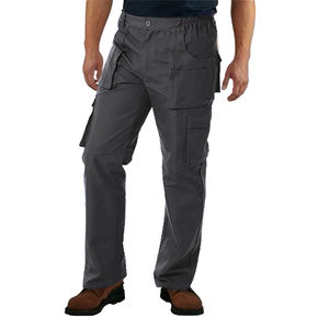 Pantalon Cargo Homme Slim Fit Extensible de Marque, Style Urbain, Bleu Noir, Jean Personnalisé avec Logo Tricoté et Délavé – Vente en Gros - Product Image 1
