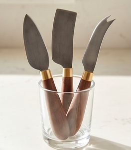 <b>Cheese</b> <b>Knife</b> <b>Set</b> Stainless Steel Blade With Wooden Handle Durable <b>Cheese</b> Tools For Kitchen Use Dining And Restaurant Use - Product Image 3
