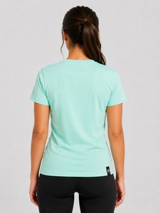 Camiseta de Verano para Mujer, Estilo Moderno, Color Premium, con Logotipo Personalizado Serigrafiado, Estilo Hip Hop, 100% Urbano, Gran Venta - Product Image 4