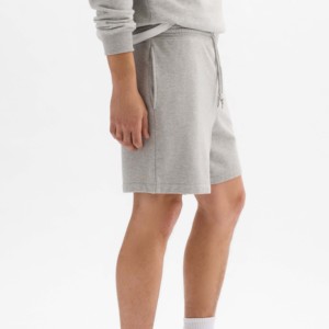 Shorts Bermuda Homme Gris en Coton Oxford Taille Élastique Mi-Haute Décontracté avec Poches Tissu Tricoté Respirant Coupe-Vent Séchage Rapide Haute Performance - Product Image 2