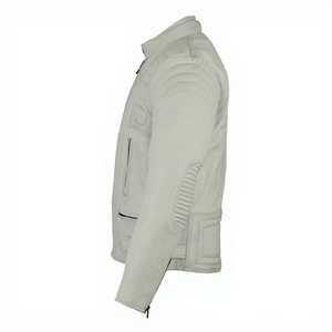 Men High Quality Distressed Vintage Leather <b>Biker</b> <b>Jacket</b> Retro Cafe Racer Motorcycle Cowhide Zipper Street Wear Stylish <b>Jackets</b> - Product Image 4