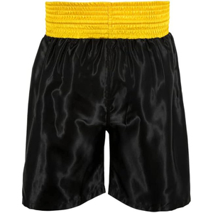 Pantalones Cortos de Boxeo Negros Unisex, Corte Regular, Algodón Elástico, Ligeros y Transpirables, para Artes Marciales Mixtas, Talla Adulto, Logotipo en la Espalda - Product Image 6
