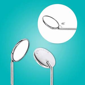 กระจกตรวจฟันแบบมีด้ามจับกันลื่นลายกันลื่น ยี่ห้อ Morje Surgical Dental  สีเงิน อุปกรณ์ผ่าตัดแบบใช้มือ  ระดับ Class II ได้รับการรับรองมาตรฐาน CE - Product Image 2
