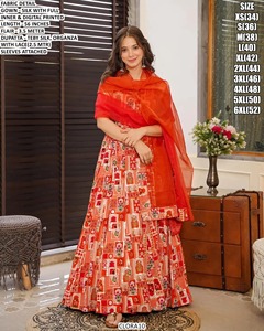 <b>Women's</b> Pink Bandhani Zeba Festive Embroidered Anarkali Silk Floor-Length Regular Fit Quick Dry <b>Wedding</b> Diwali Party Ready - Product Image 3