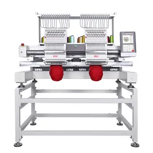 MEILLEURE OFFRE VISION-2 Machine à broder automatique informatisée à double tête - Moteur - Nouveau modèle haute vitesse - 1200 tr/min - 2 ans - Product Image 1