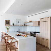 CBMmart Ensemble complet d'armoires de cuisine sur mesure avec plan de travail en quartz, design de villa de luxe