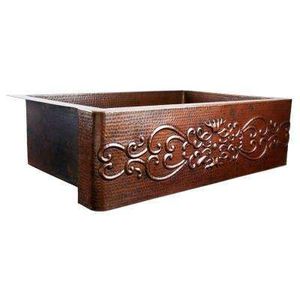 Évier de cuisine contemporain en cuivre, construction métallique durable, conçu pour les maisons élégantes et les installations culinaires professionnelles - Product Image 2