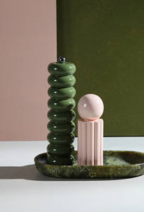 Moulins à poivre et à sel en laque vietnamienne faits à la main, personnalisation OEM/ODM, choix de couleurs multiples, prix de gros d'usine. - Product Image 4