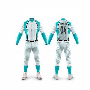 Gran oferta, diseño superior, venta al por mayor, conjuntos de uniformes de béisbol transpirables, sublimación personalizada, impresión Digital, camiseta en blanco - Product Image 2
