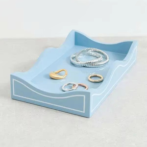 Lightweight Durable Elegant Design Ideal Gift for Home Decor Serving and Modern Lifestyle Use Beautiful Artisan Lacquer Tray - Product Image 2