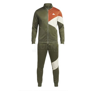 Trendy <b>Men</b> Solid Tracksuit Sportswear Athletic Eco-Friendly Quick Dry Full Zip Training <b>Jacket</b> <b>Track</b> Pants Custom Teamwear - Product Image 5