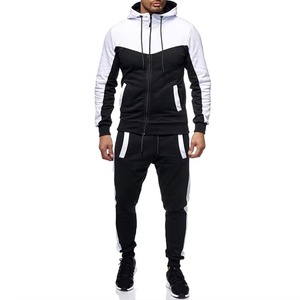 Ensemble de survêtement unisexe grande taille léger d'hiver avec capuche coupe-vent, 2 pièces, tenue de jogging chaude 100 % coton à séchage rapide - Product Image 1