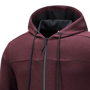 100% Polyester Fleece Hoodie Fabric <b>Plain</b> <b>Tracksuits</b> Sets Your Own Logo Sports Sweat suits for Men - Product Image 5