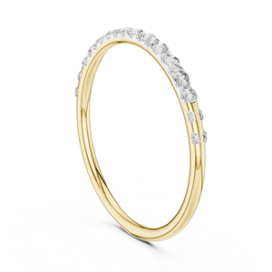 TRENDY LAB GROWN DIAMOND <b>RING</b> <b>SET</b> 18KT SOLID ROSE <b>GOLD</b> ENGAGEMENT/WEDDING <b>RINGS</b> with SIDE STONE CUT GLAM DAILY-USE for WOMEN - Product Image 4
