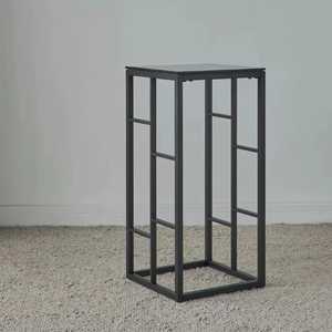 Matte <b>Black</b> <b>Side</b> <b>Table</b> Asymmetrical Triangular Top Minimalist Modern Handcrafted Eco Friendly Living Room Bedroom Furniture - Product Image 6