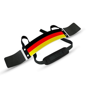 Ceinture de soutien du coude réglable avec drapeau allemand, en néoprène robuste pour la correction de la posture, la musculation, fermeture à boucle unisexe - Product Image 2