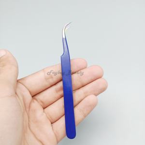 Pince à épiler d'extension de cils de qualité supérieure avec nouveau Design pince à épiler à poignée en forme de coeur pince à épiler en acier inoxydable - Product Image 1