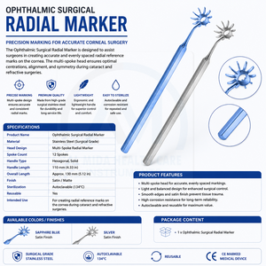 Marcador Corneal Osher Neumann de Al Mida Healthcare, Instrumento Quirúrgico con Certificación CE, Dispositivo Médico de Clase II, Manual Oftálmico - Product Image 6