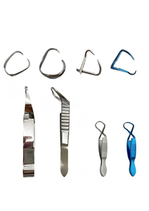 102mm Titanium <b>Micro</b> <b>Towel</b> Clamp Forceps 5 Pcs Set Reusable Autoclavable Ophthalmic Eye Surgery Tool Kit - Product Image 2