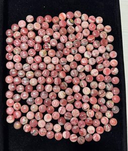 Rodocrosita, Piedra Preciosa Natural Pulida, Redonda, con Rayas Blancas, Rodonita Argentina, Cuentas de Rodocrosita para la Fabricación de Joyas - Product Image 3