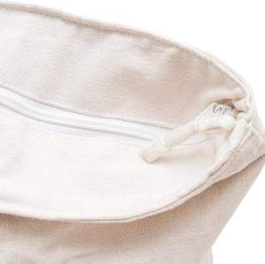 Femmes personnalisé imprimé grand coton toile sac fourre-tout manipulé Style fermeture éclair plage sac à main touristes sacs en toile - Product Image 4
