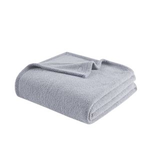 1 couverture de lit grise pour lit double/grand lit - Product Image 2