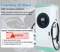 Chargeur rapide double DC 60kW-240kW blanc à montage au sol CCS GB/T CHAdeMO NACS pour voitures électriques