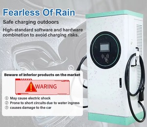 Chargeur rapide double DC 60kW-240kW blanc à montage au sol CCS GB/T CHAdeMO NACS pour voitures électriques - Product Image 2
