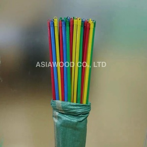 Manche de balai en bois tiges de balai revêtues de PVC coloré bâton de balai machine de fabrication d'autres outils et accessoires de nettoyage ménager - Product Image 2