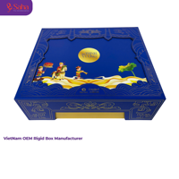 Caja de Joyería Rígida 3D de Lujo para Relojes, Diseño Personalizado Biodegradable con Impresión en Lámina Dorada