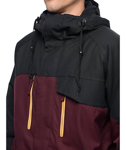 Chaqueta de esquí para hombre con capucha, a prueba de viento, con cremallera, de talla grande, impermeable, con aislamiento sintético de poliéster, para adultos. - Product Image 2