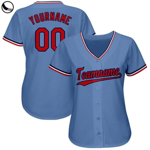 Camiseta de Béisbol Bordada Personalizada al por Mayor para Hombre con Botones, Camisetas de Béisbol, Uniforme de Béisbol Personalizado - Product Image 6