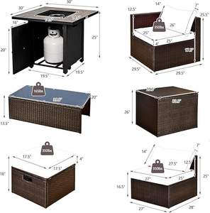 Renueva tu espacio al aire libre con un juego de muebles de mimbre duradero y elegante construido para la relajación - Product Image 2