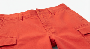 <b>Red</b> Men Summer <b>Cargo</b> <b>Trousers</b> Lightweight Breathable Polyester Cotton Mid Waist Zipper Fly Multi Pocket Casual Outdoor Wear - Product Image 4